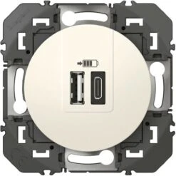 Double Chargeur USB 1 Type A + 1 Type C Dooxie Blanc / Legrand 5 Double Chargeur USB 1 Type A + 1 Type C Dooxie Blanc / Legrand -Legrand || Schneider® Soldes Boutique 100104982 3