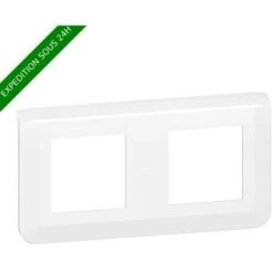 LEGRAND Mosaic Plaque Double Horizontale Blanc - 078804L