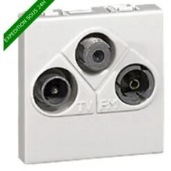 LEGRAND Mosaic Prise TV / FM / SAT Blanc - 078786