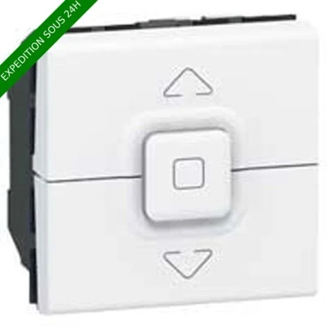 LEGRAND Mosaic Bouton Poussoir Pour Volets Roulants Blanc - 077025 1 LEGRAND Mosaic Bouton Poussoir Pour Volets Roulants Blanc - 077025