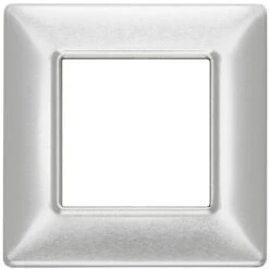 Placca 2M Alluminio Spazzolato VIMAR 14642.81