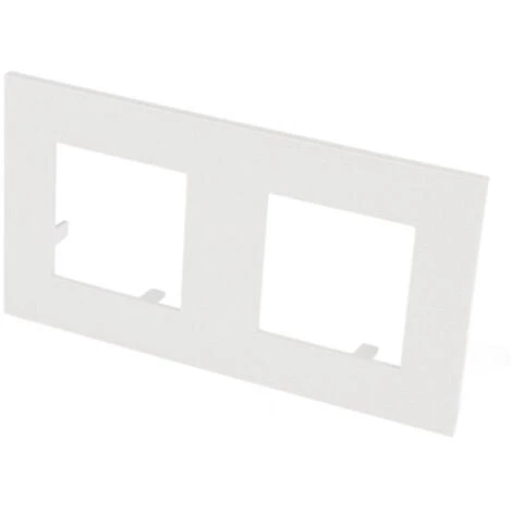 Plaque De Finition Blanche Double Efapel Latina 1 Plaque De Finition Blanche Double Efapel Latina