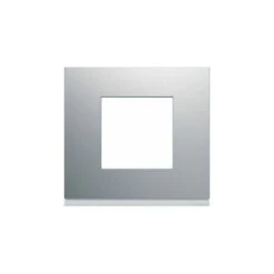 Plaque Gallery Peinte 1 Poste - Hager - Titane / Métallisé - WXP0102