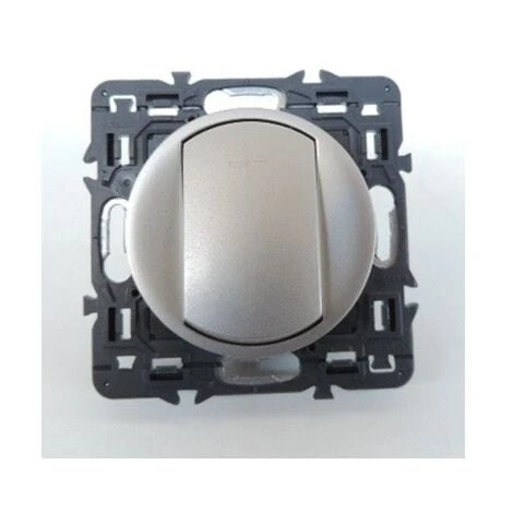 Interrupteur VMC 2 Positions 250V Mécanisme Avec Support Et Enjoliveur Titane CELIANE LEGRAND 099796 1 Interrupteur VMC 2 Positions 250V Mécanisme Avec Support Et Enjoliveur Titane CELIANE LEGRAND 099796