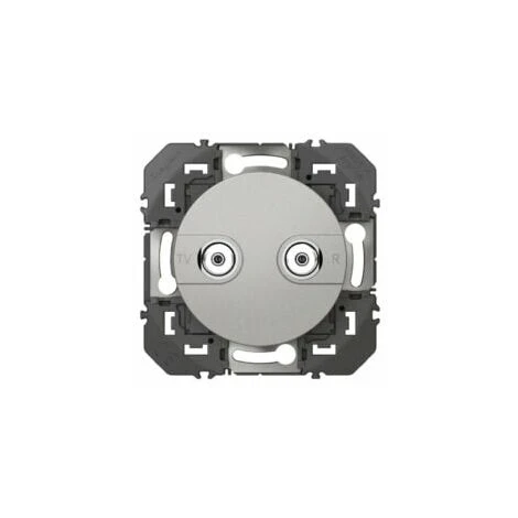 Prise Réseau Câblé AFORM Type F Dooxie - Legrand - Aluminium - 600457 1 Prise Réseau Câblé AFORM Type F Dooxie - Legrand - Aluminium - 600457