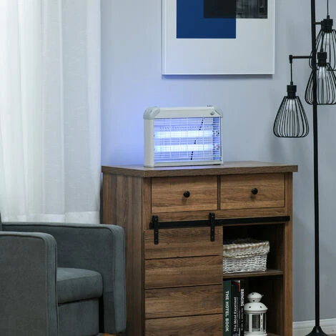 Outsunny Lampe UV Anti-insectes Anti Moustique Tue Mouche électrique Destructeur D'insectes 20 W Gris 2 Outsunny Lampe UV Anti-insectes Anti Moustique Tue Mouche électrique Destructeur D'insectes 20 W Gris – Image 2