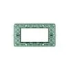 Plaque De Support Avec Vis 4 Modules Vert 14614