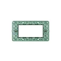 Plaque De Support Avec Vis 4 Modules Vert 14614