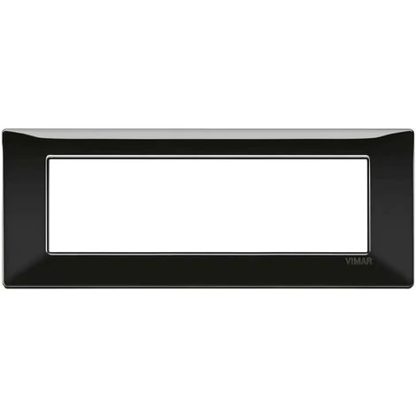 Placca Plan 7 Modules Technopolymer Noir 14657.05 1 Placca Plan 7 Modules Technopolymer Noir 14657.05