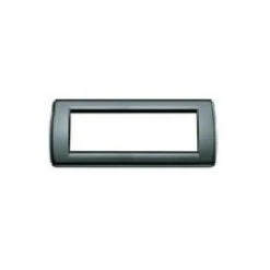 Placca 6 Modules Rondo' Grigia Serie Idea 16766.15