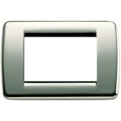 Plaque IdÉe 3 Modules Rondo' En MÉtal ChromÉ Poli 16753.36