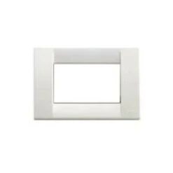 Placca 3 Posti Colore Bianco Brillante Serie Idea 16743.01