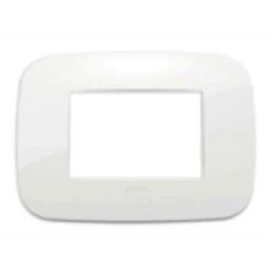 Placca Round Tecnopolimero 3 Posti Colore Bianco Serie Arke' 19683.84