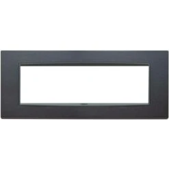 Eikon Placca Classic 7 Modules Antracite Color Matt 20657.15