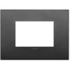 Arke' Placca Classic 3 Modules Graphite Graphite Color Matt 19653.01