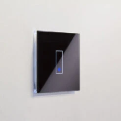 Interrupteur Simple WiFi Intelligent Verre Noir Tactile Compatible Google Home Amazon Alexa Iotty - IOTTY