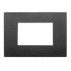 Placca Classic Tecnopolimero 3 Posti Colore Nero Serie Nero Arke' 19653.71