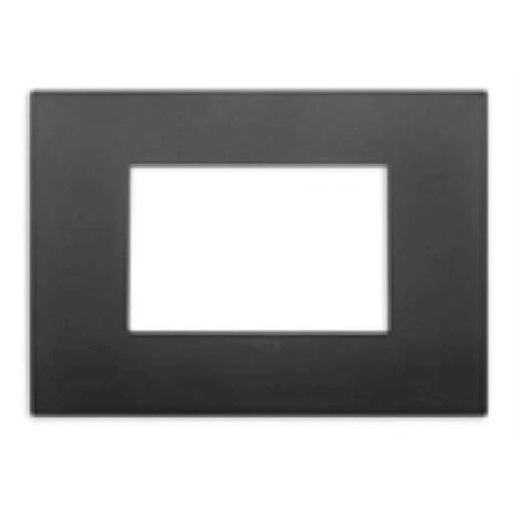 Placca Classic Tecnopolimero 3 Posti Colore Nero Serie Nero Arke' 19653.71 1 Placca Classic Tecnopolimero 3 Posti Colore Nero Serie Nero Arke' 19653.71