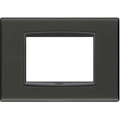 Eikon Placca Classic 3 Modules Reflex Color Antracite 20653.42 1 Eikon Placca Classic 3 Modules Reflex Color Antracite 20653.42