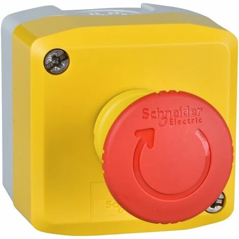 Schneider® Harmony Boite Jaune 1 Arrêt D'urgence Rouge Ø40 Tourner Pour Déverrouiller 1O - XALK178 1 Schneider® Harmony Boite Jaune 1 Arrêt D'urgence Rouge Ø40 Tourner Pour Déverrouiller 1O - XALK178