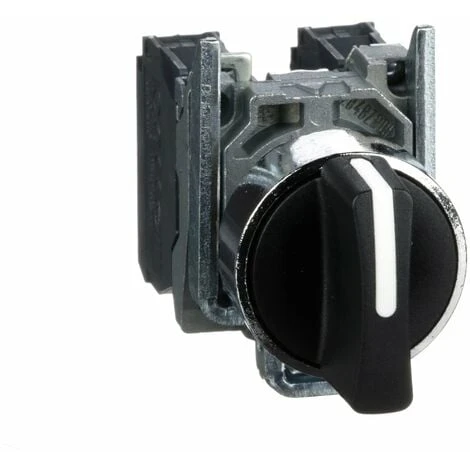 Schneider® Harmony Bouton Tournant Noir Ø22 - àmanette - 3 Positions - 2F - XB4BD33 1 Schneider® Harmony Bouton Tournant Noir Ø22 - àmanette - 3 Positions - 2F - XB4BD33