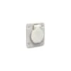 Schneider® PratiKa - Socle De Prise NF 65x85mm - 2P+T 10-16 A - IP54 - Connex. Arr. - Gris - PKN61G