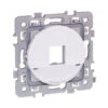 Plastron RJ45 Format Keystone Blanc Square (60278)