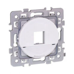 Plastron RJ45 Format Keystone Blanc Square (60278)