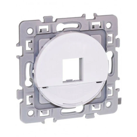 Plastron RJ45 Format Keystone Blanc Square (60278) 1 Plastron RJ45 Format Keystone Blanc Square (60278)