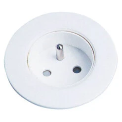 Prise Blanche 2P+T A Encastrer - Pour Meuble