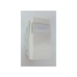 Interrupteur Va-et-vient 10A Porte-étiquette 1M Blanc Format 45mm Sans Plaque Bornes Auto Systo HAGER WS014