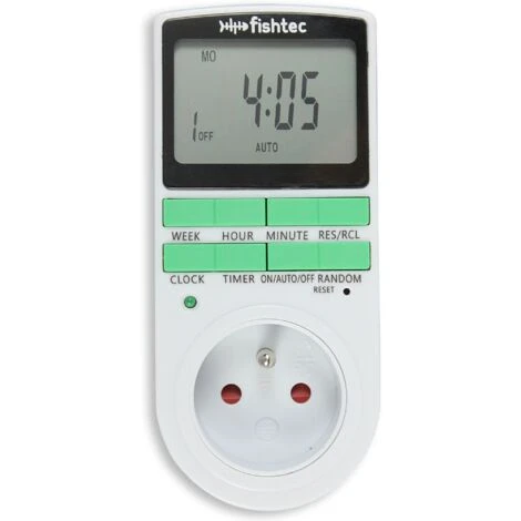 Fishtec® Programmateur Prise Electrique Hebdomadaire - Affichage Digital Grand écran - Economie D'énergie 4 Fishtec® Programmateur Prise Electrique Hebdomadaire - Affichage Digital Grand écran - Economie D'énergie – Image 4