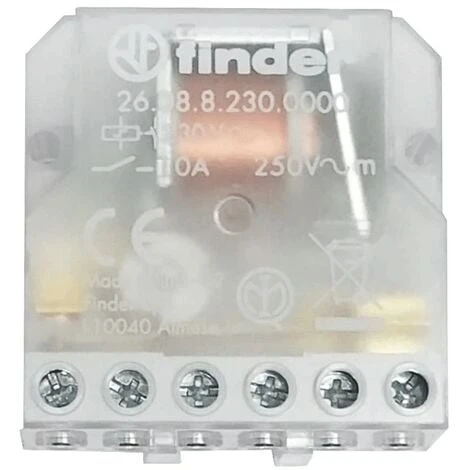 Finder Interrupteur à Impulsion Relais 4 Séquences 230V 26088230 1 Finder Interrupteur à Impulsion Relais 4 Séquences 230V 26088230