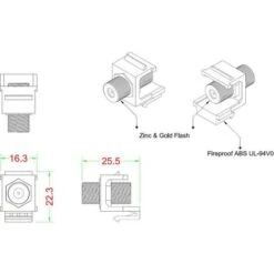 Renkforce RF-KS-FKP Module Encastrable F Keystone 5 Renkforce RF-KS-FKP Module Encastrable F Keystone -Legrand || Schneider® Soldes Boutique 13545008 3
