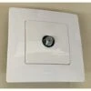 Prise TV Connectique F étoile Blindée 0-2400MHz Complete Avec Plaque Blanc Pur NILOE LEGRAND 664750-P