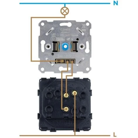Variateur Va-et-Vient Universel LED Triac Blanc Cassé 5 Variateur Va-et-Vient Universel LED Triac Blanc Cassé – Image 5