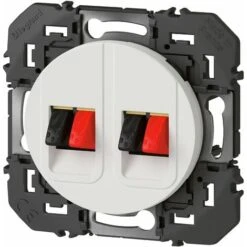 Prise Haut-Parleur - Double - Dooxie - Blanc - Legrand