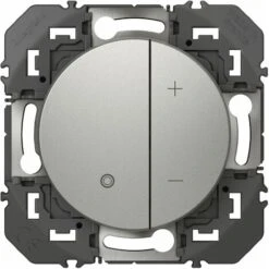Variateur Toutes Lampes - Dooxie - 2 Fils Sans Neutre - Aluminium - Legrand