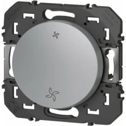 Interrupteur Commande VMC - Dooxie - Aluminium - Legrand