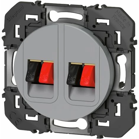 Prise Haut - Parleur Double - Dooxie - Aluminium - Legrand 1 Prise Haut - Parleur Double - Dooxie - Aluminium - Legrand