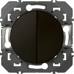 Interrupteur Ou Va-et-vient 10A + Bouton Poussoir 6A Dooxie - Noir - Legrand