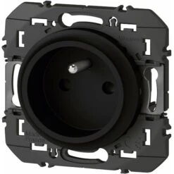 Prise De Courant Easyréno 2P+T Faible Profondeur Dooxie 16A - Noir - Legrand