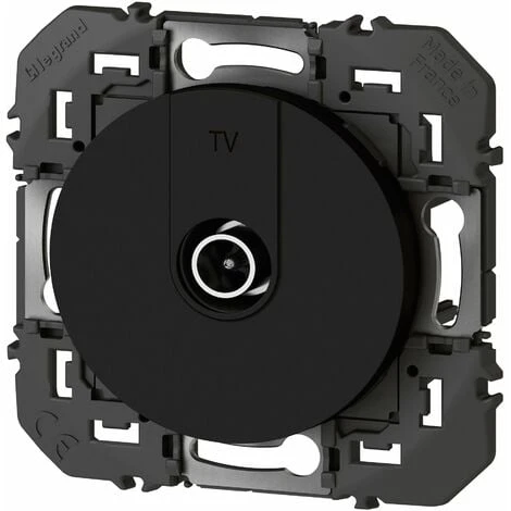 Prise TV Mâle 9, 52mm Blindée - Dooxie - Noir - Legrand 1 Prise TV Mâle 9, 52mm Blindée - Dooxie - Noir - Legrand