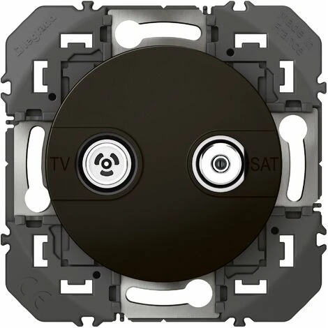 Prise TV - SAT Mâle 9, 52mm Blindée - Dooxie - Noir - Legrand 1 Prise TV - SAT Mâle 9, 52mm Blindée - Dooxie - Noir - Legrand