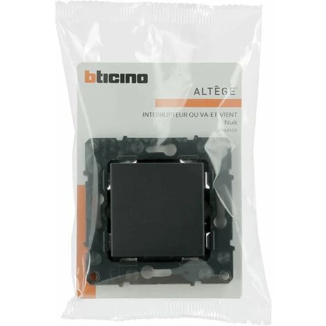 Legrand Interrupteur Ou Va-et-vient Altège 10A - Nuit - Bticino 1 Legrand Interrupteur Ou Va-et-vient Altège 10A - Nuit - Bticino