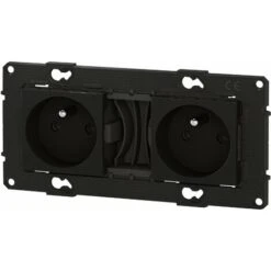 Legrand Double Prise De Courant Précâblée Altège 16A - Nuit - Bticino