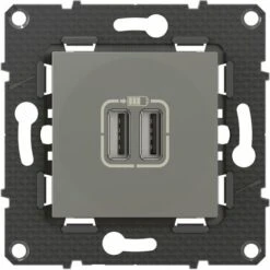 Legrand Double Chargeur USB Altège 2400 MA - Nuage - Bticino