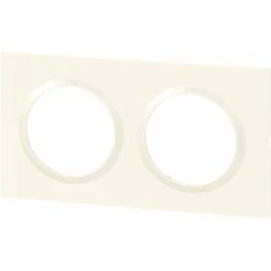 Plaque Carrée Dooxie - Blanc - 2 Postes - Legrand