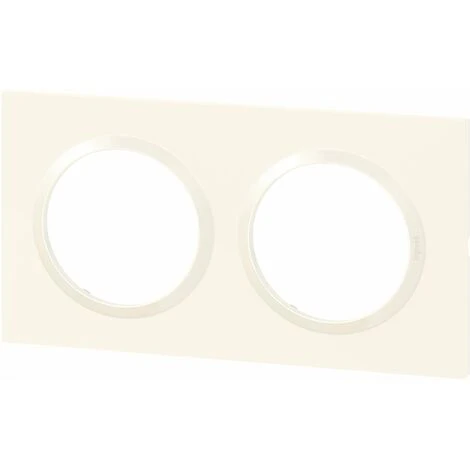 Plaque Carrée Dooxie - Blanc - 2 Postes - Legrand 1 Plaque Carrée Dooxie - Blanc - 2 Postes - Legrand