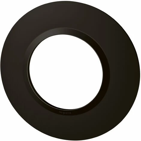Plaque Ronde Dooxie - Noir Velours - 1 Poste - Legrand 1 Plaque Ronde Dooxie - Noir Velours - 1 Poste - Legrand